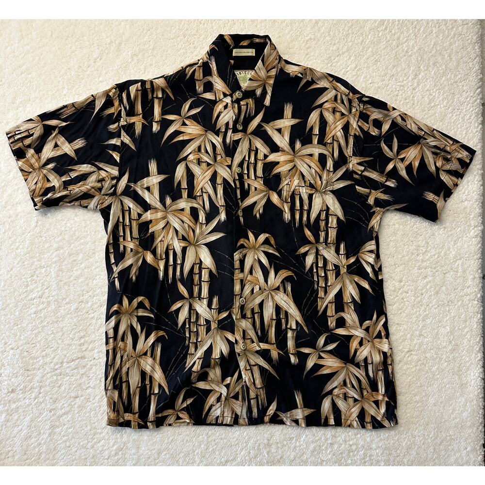 Hibiscus Mens Hawaiian Shirt Small
